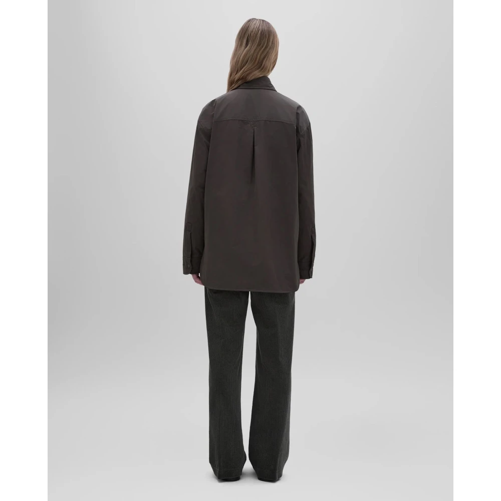 Aspesi Gevoerde Taffeta Overshirt met Thermore Green Dames