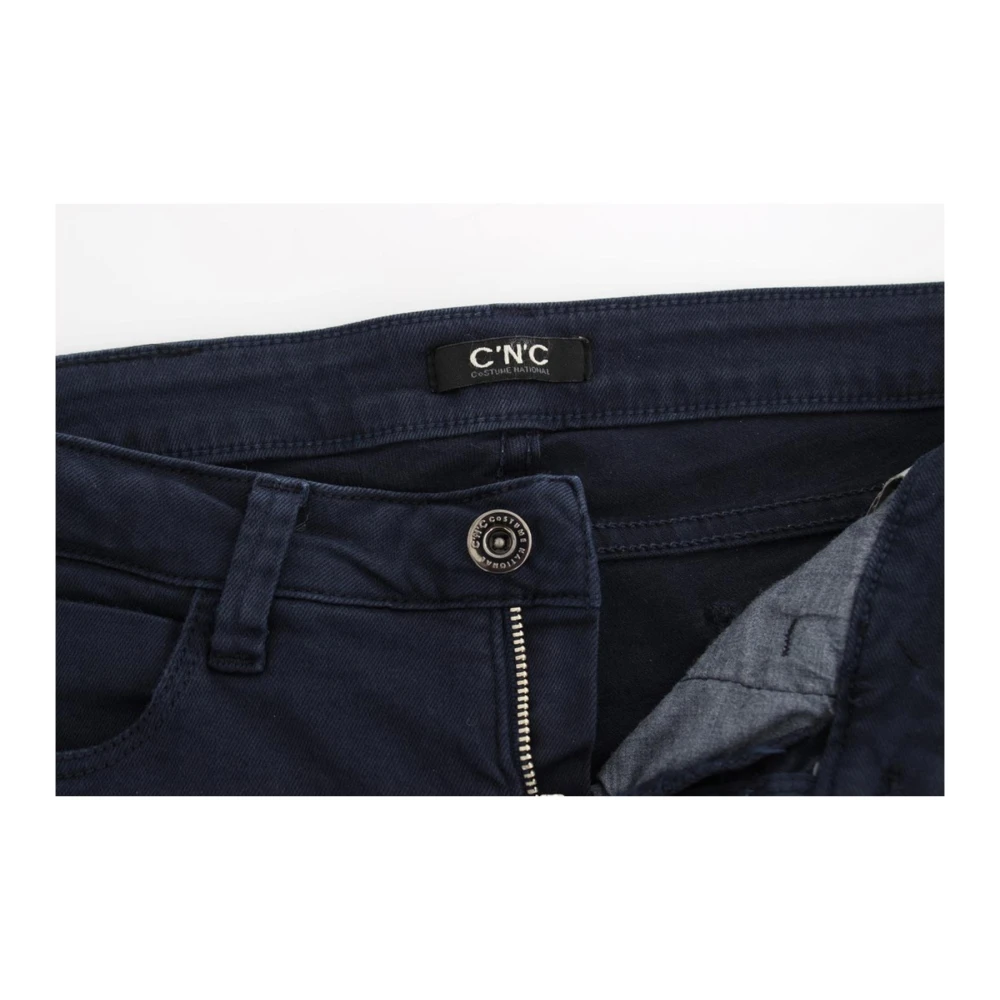 Costume National Skinny Jeans Blue Dames
