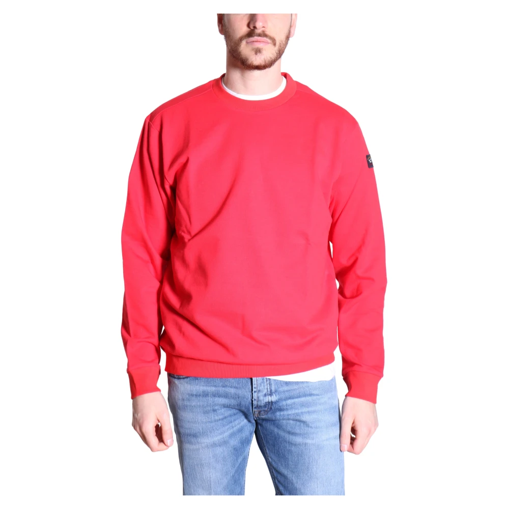 PAUL & SHARK Always Basic Rode Crewneck Sweatshirt Red Heren