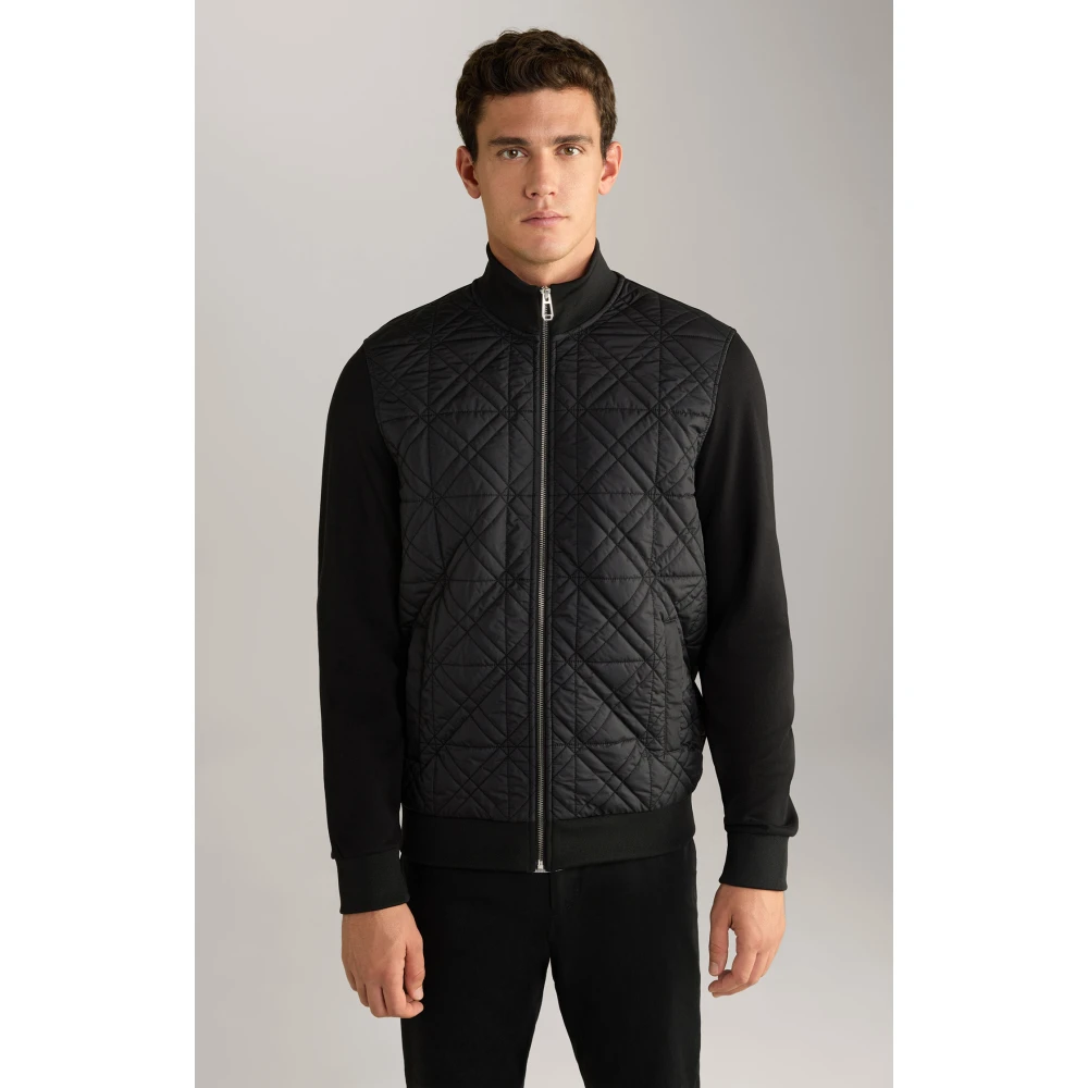 Joop! Sportieve jas met decoratief stiksel Black Heren