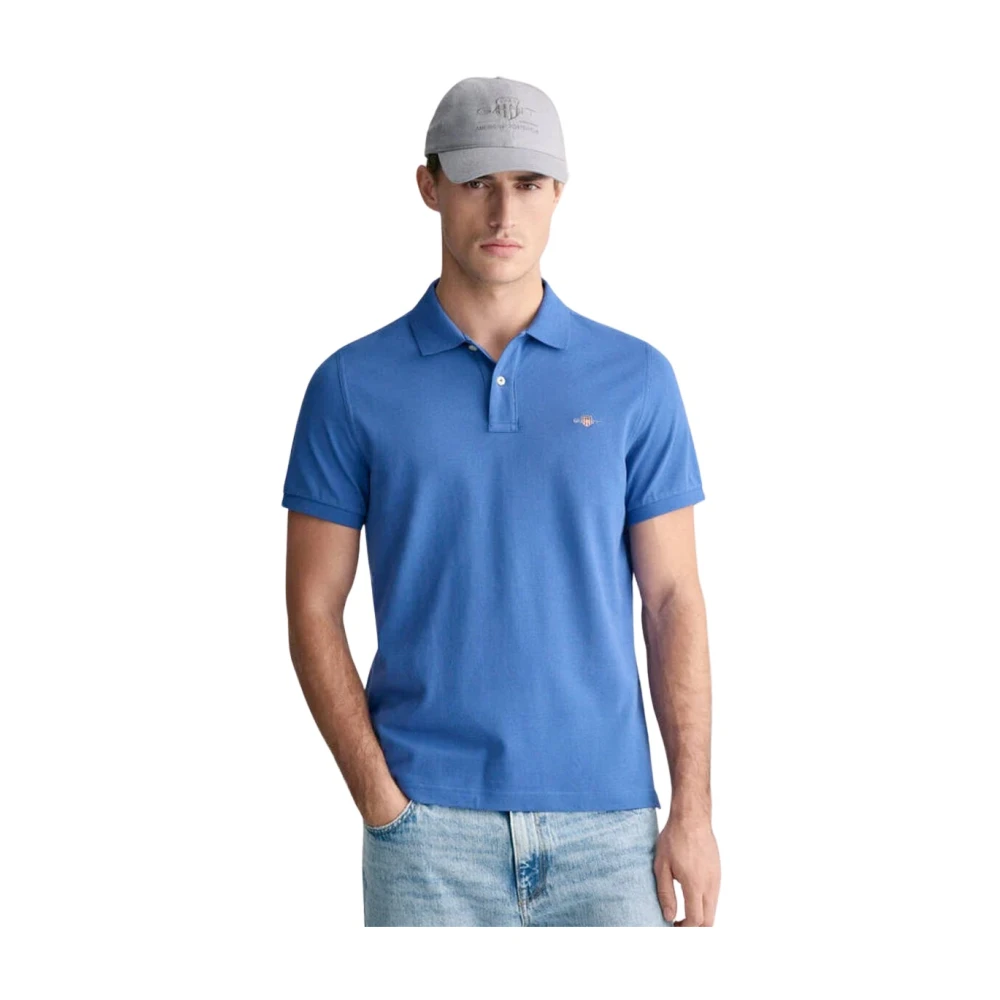 Gant Klassieke Polo Shirt Blue Heren