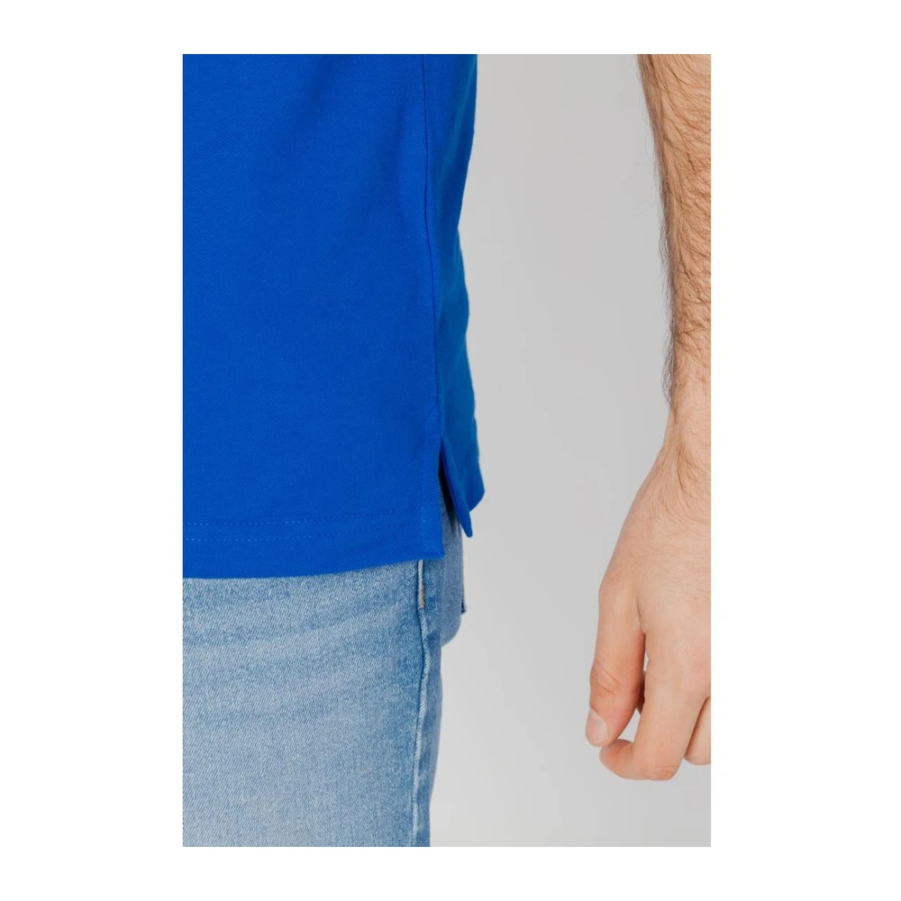 Tommy Jeans Blauw Katoenen Poloshirt voor Mannen Blue Heren