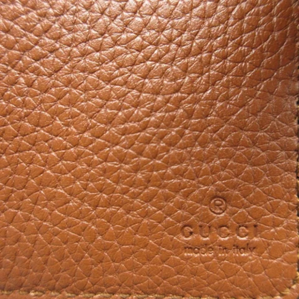 Gucci Vintage Pre-owned Leather wallets Brown Dames