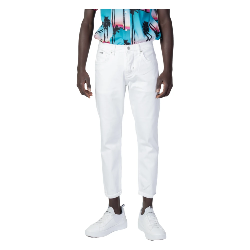 Antony Morato Men's White Slim Ankle Length Jeans