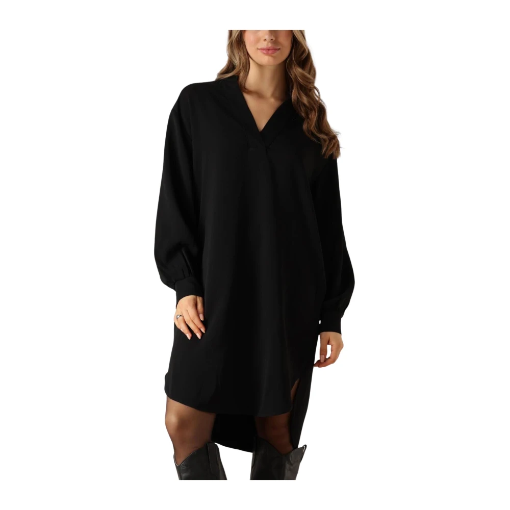 NEO NOIR Zwarte Crepe Jurk Veelzijdige Stijl Black Dames