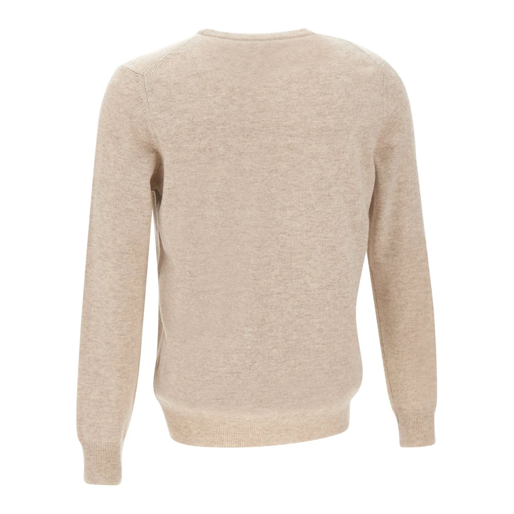 Kangra Kasjmierwoltrui Zand Ronde Hals Beige Heren