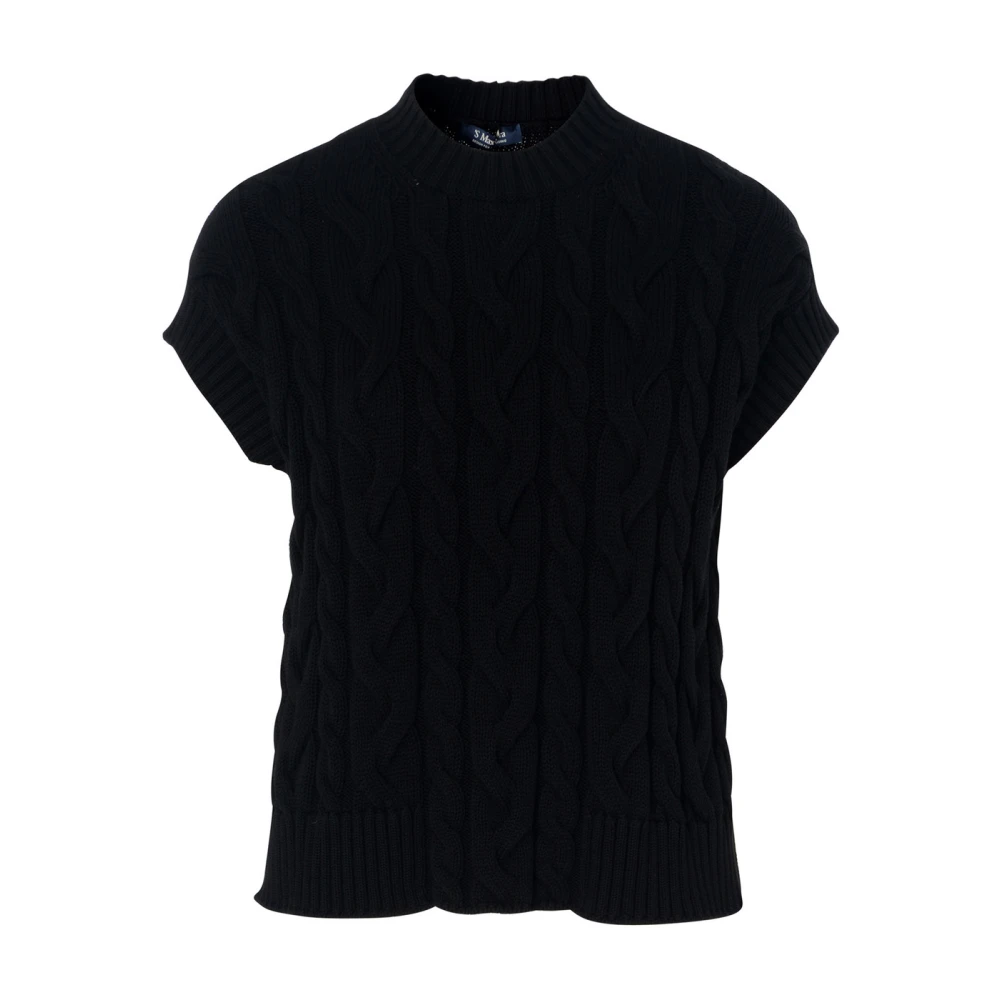 Max Mara Zwarte Katoenen T-Shirt Eric Black Dames