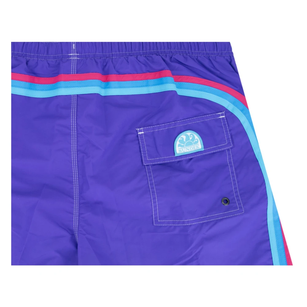 Sundek Heren Zwemshorts met Veters Purple Heren