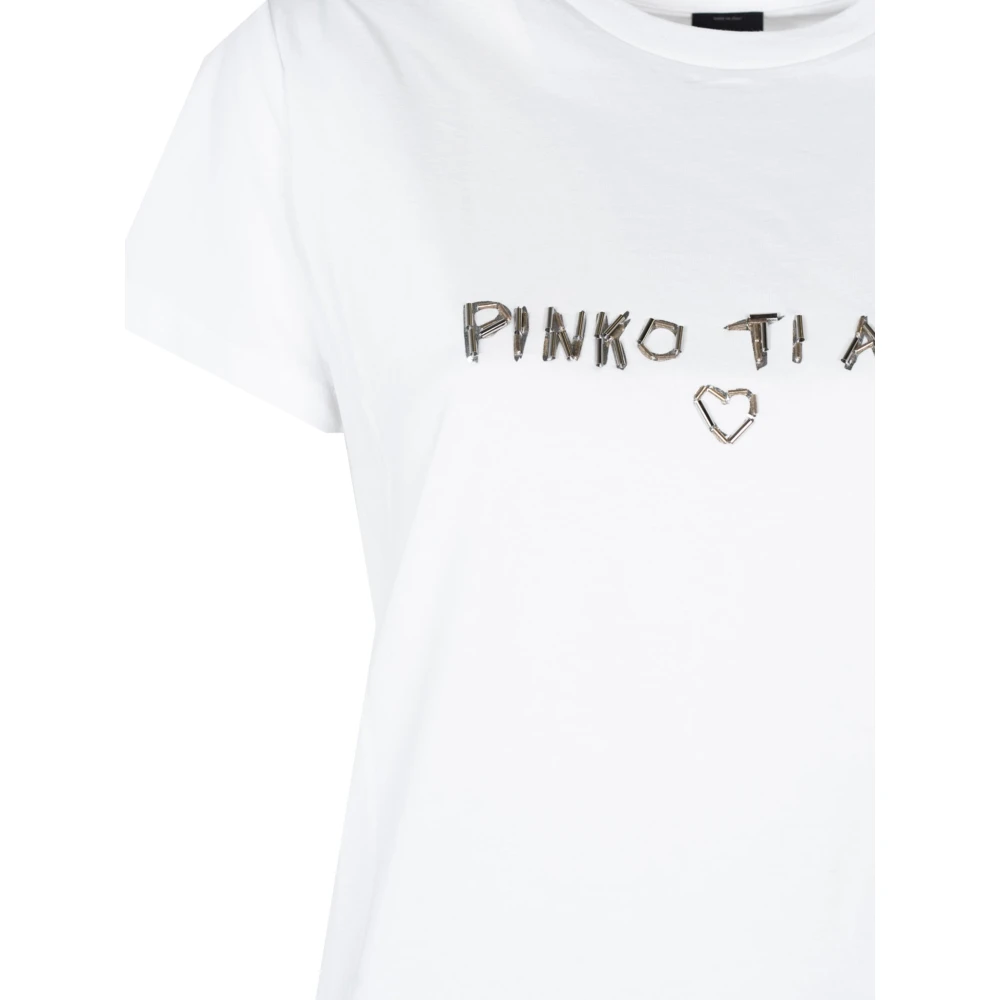 pinko Minimalistisch T-shirt White Dames