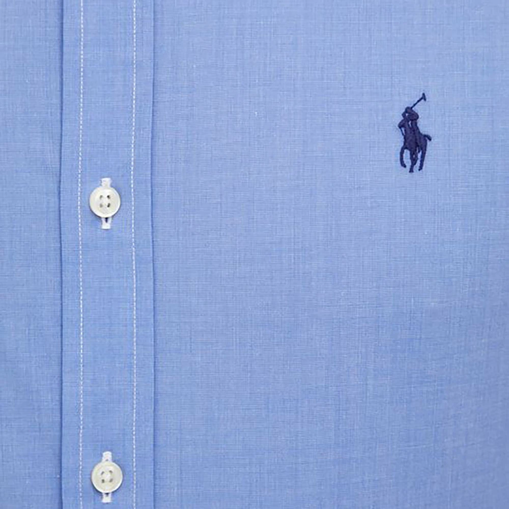 Polo Ralph Lauren Formeel Geruite Katoenen Overhemd Blue Heren