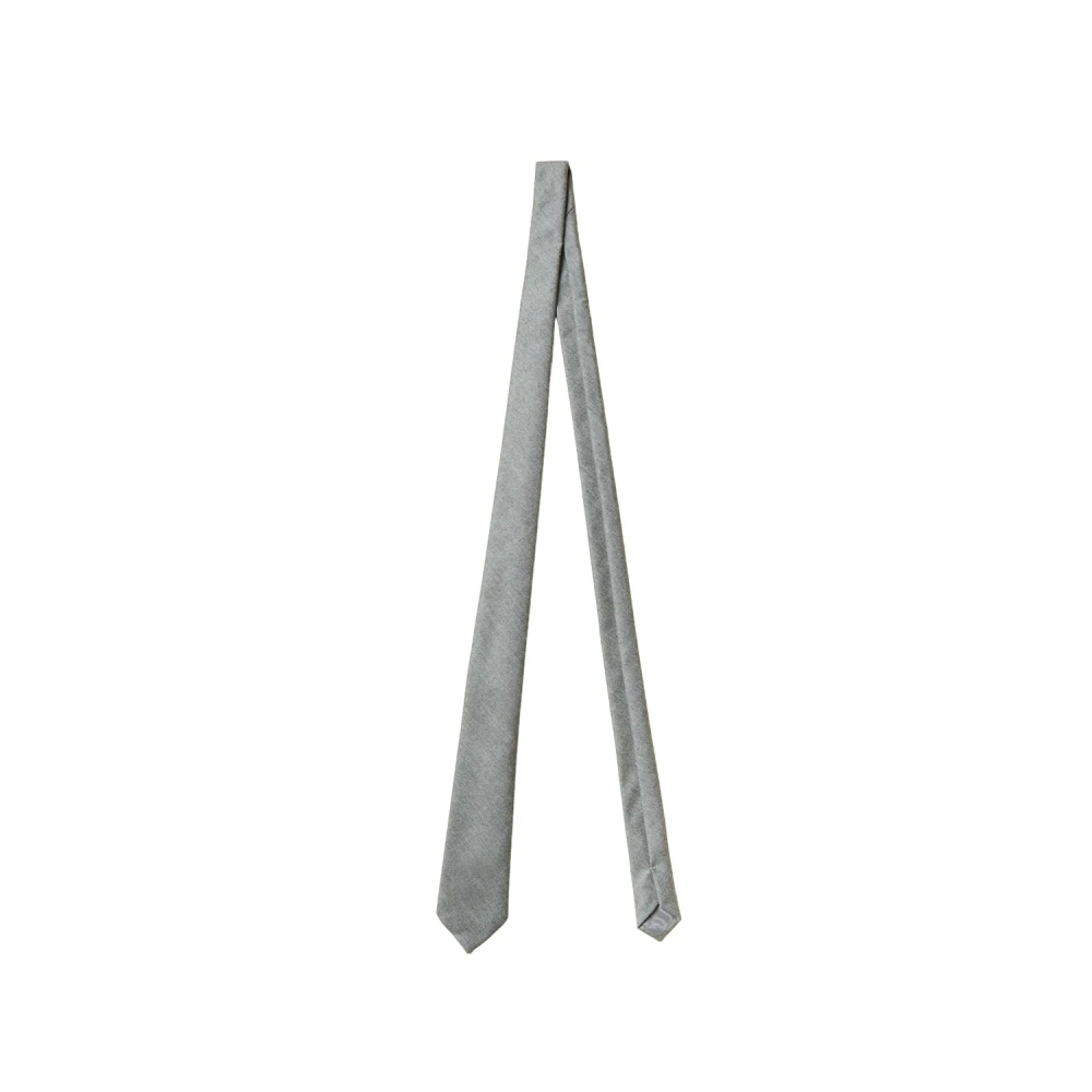 PESERICO Pure nieuwe wol flanellen stropdas Gray Unisex