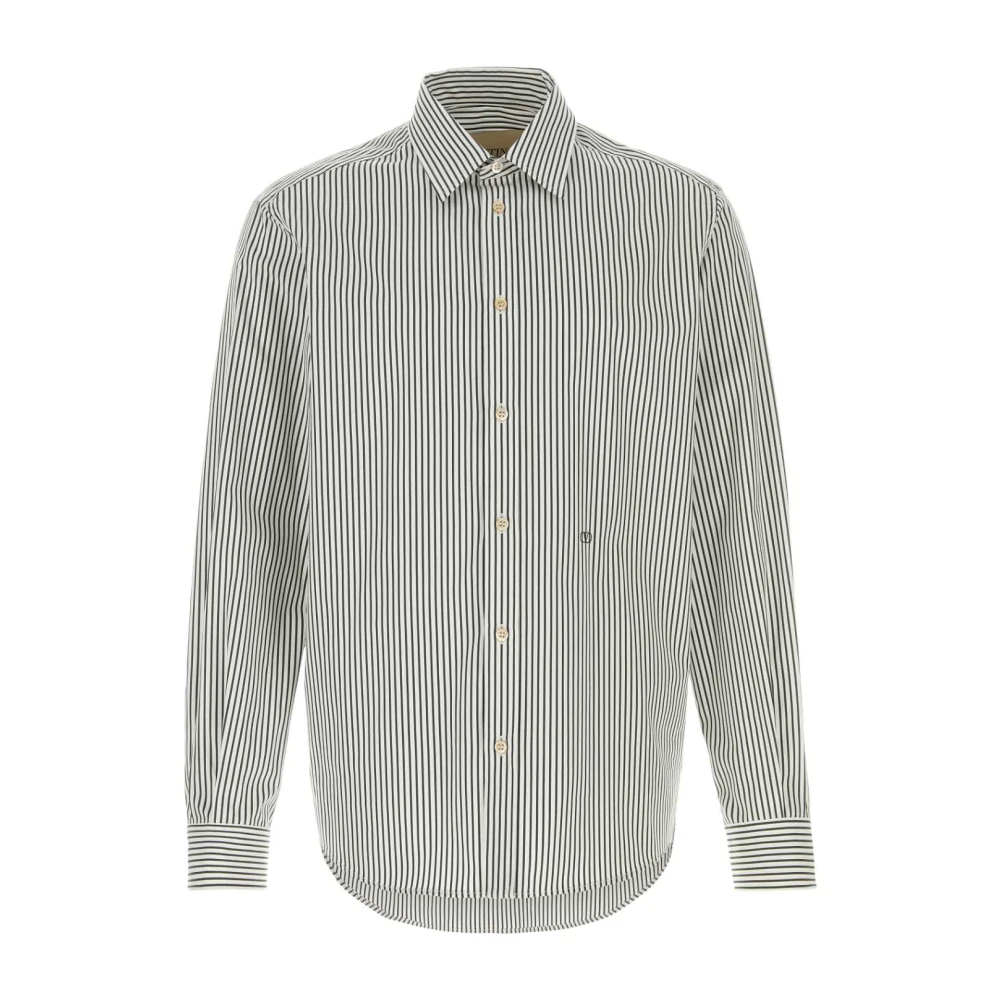 Valentino Garavani Men's Multicolor Embroidered Poplin Shirt - Casual Shirts - 2XL - Shirts