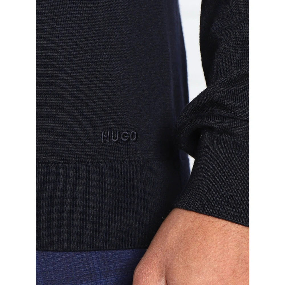 Hugo Boss Blauwe Sweater San Matteo Clean Blue Heren