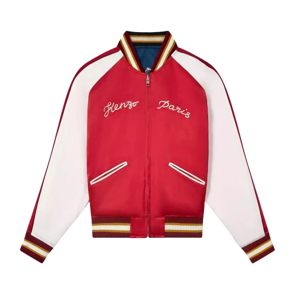 Kenzo Omkeerbare Bomberjack met Logo Multicolor Heren