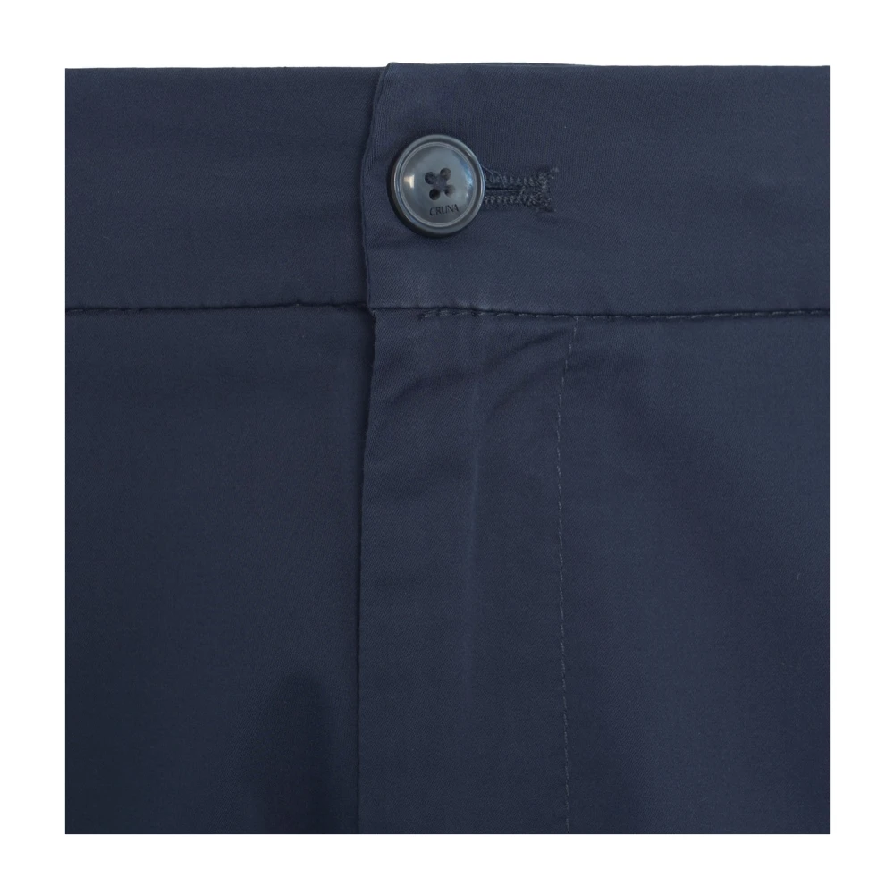 Cruna Blauwe Tapered Fit Broek Mitte Blue Heren