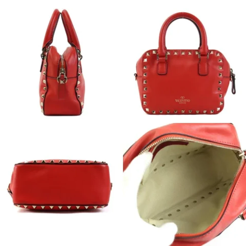 Valentino Vintage Pre-owned Leather handbags Red Dames