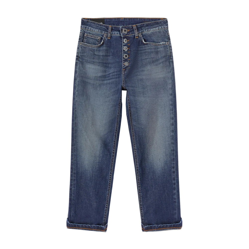 Dondup Losse Fit Vintage Schone Denim Jeans Blue Dames