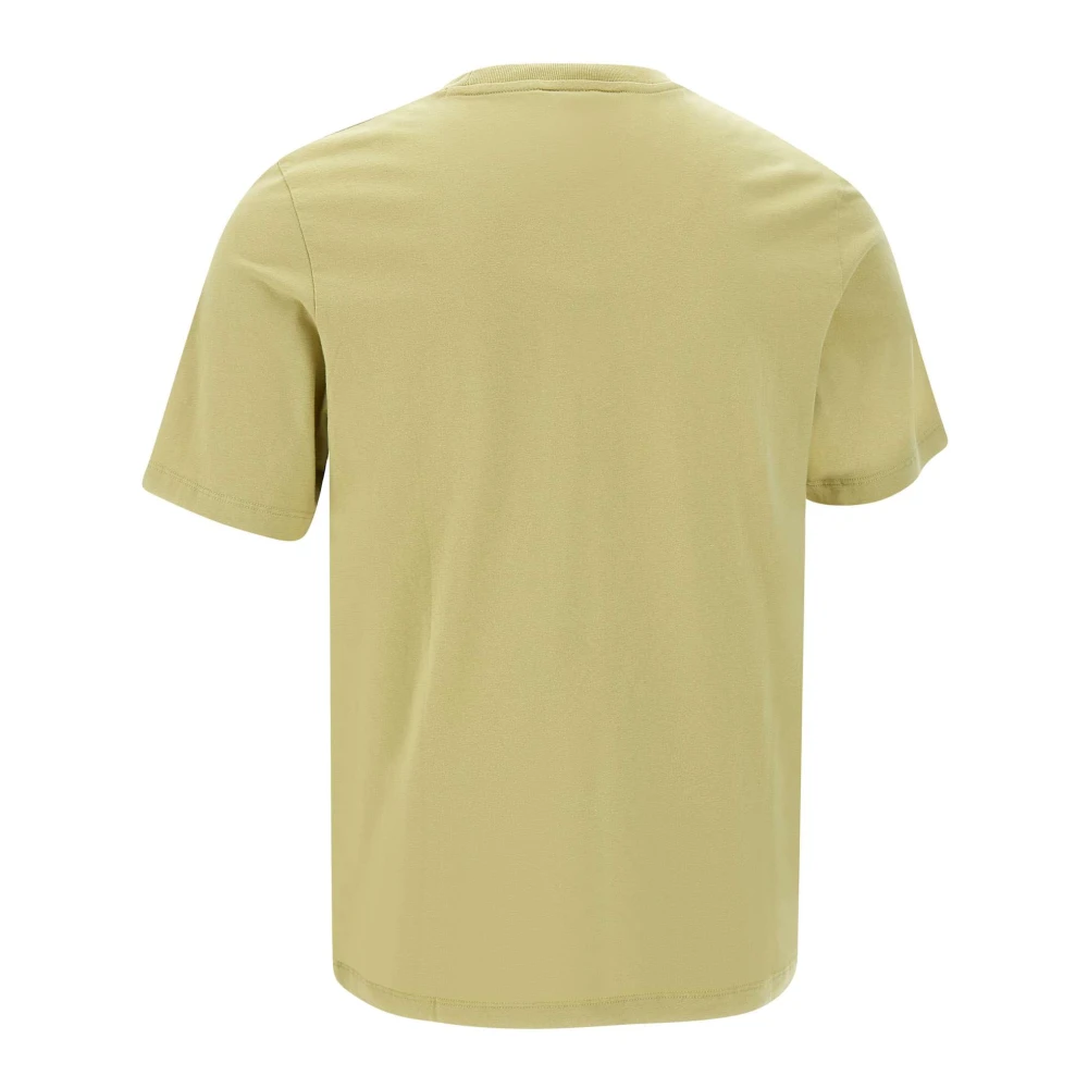 Maison Kitsuné Groene Fox Logo Patch T-shirt Green Heren