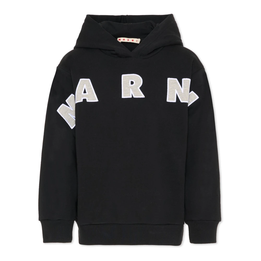 Marni Men's Black Hooded Sweatshirt