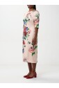 robe-midi-florale-rose
