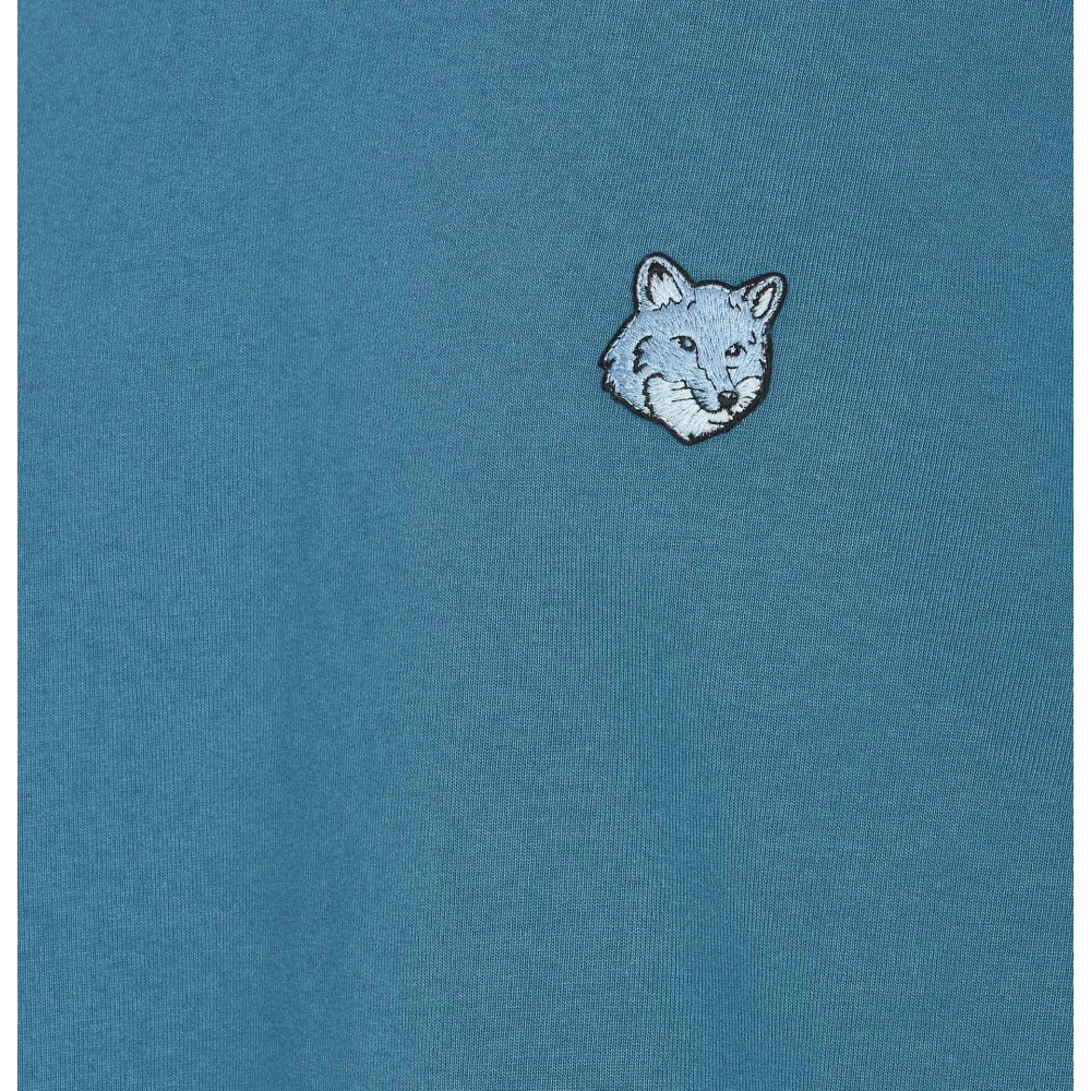 Maison Kitsuné Stijlvolle T-shirts en Polos Blue Heren