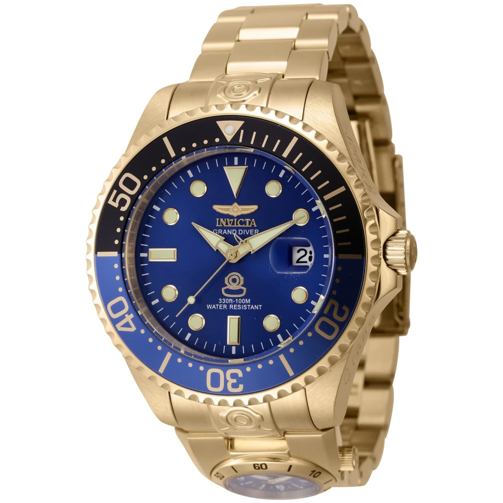 Invicta Watches Grand Diver 45819 Men`s Automatic Watch - 47mm Yellow, Herr