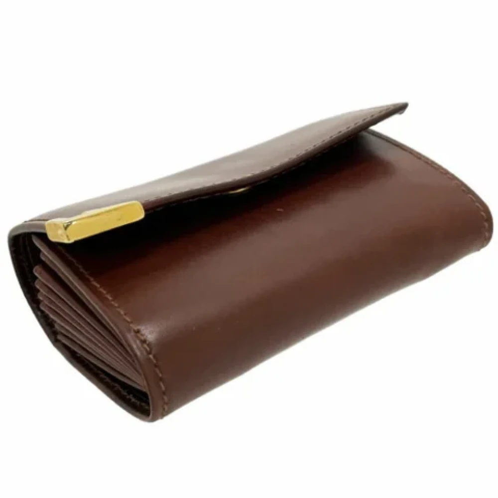 Salvatore Ferragamo Pre-owned Leather wallets Brown Dames