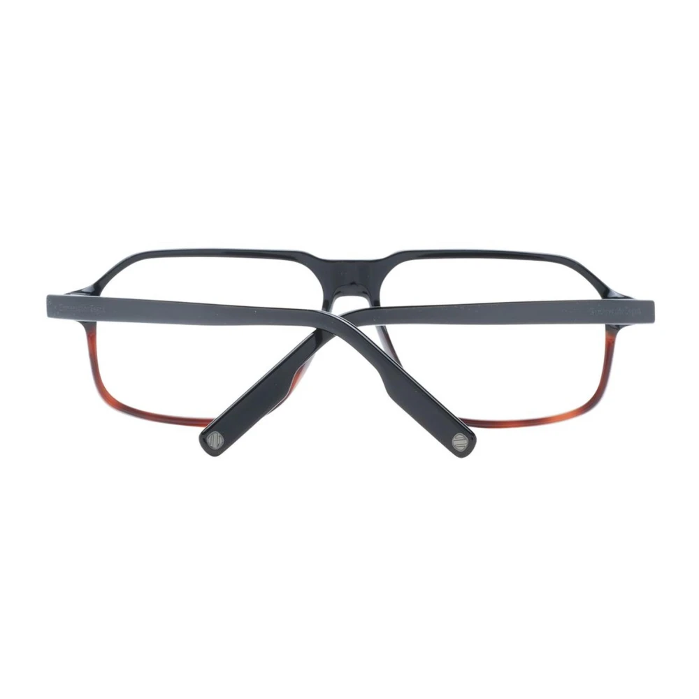 Ermenegildo Zegna Zwarte Plastic Aviator Optische Frames Multicolor Heren
