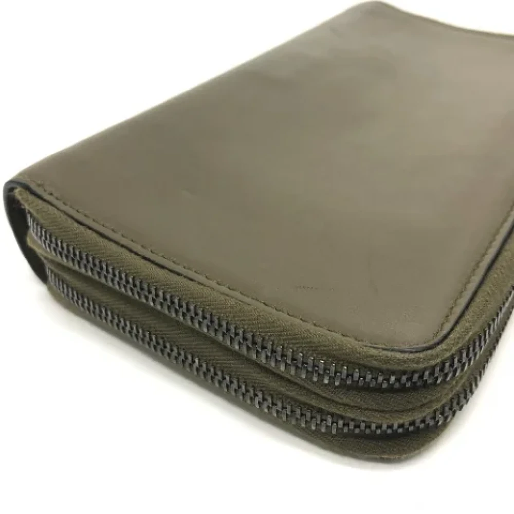 Valentino Vintage Pre-owned Leather wallets Green Dames