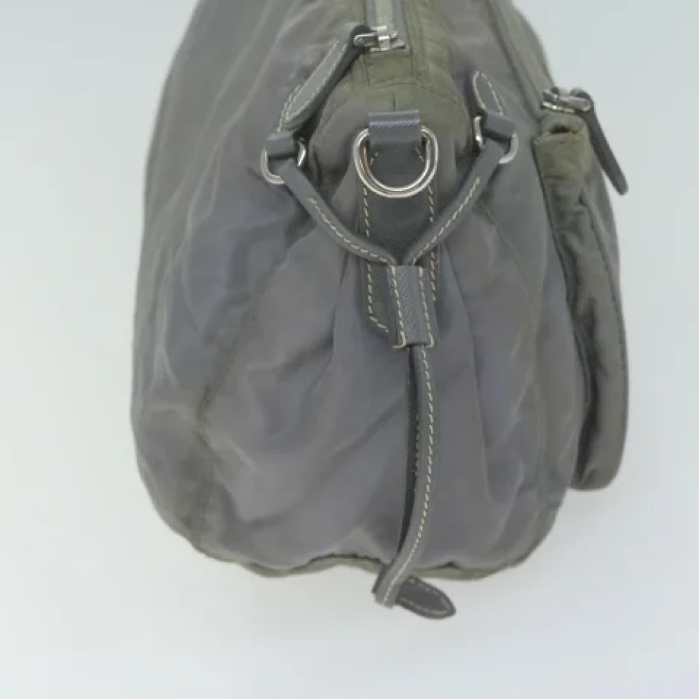 Prada Vintage Pre-owned Nylon prada-bags Gray Dames