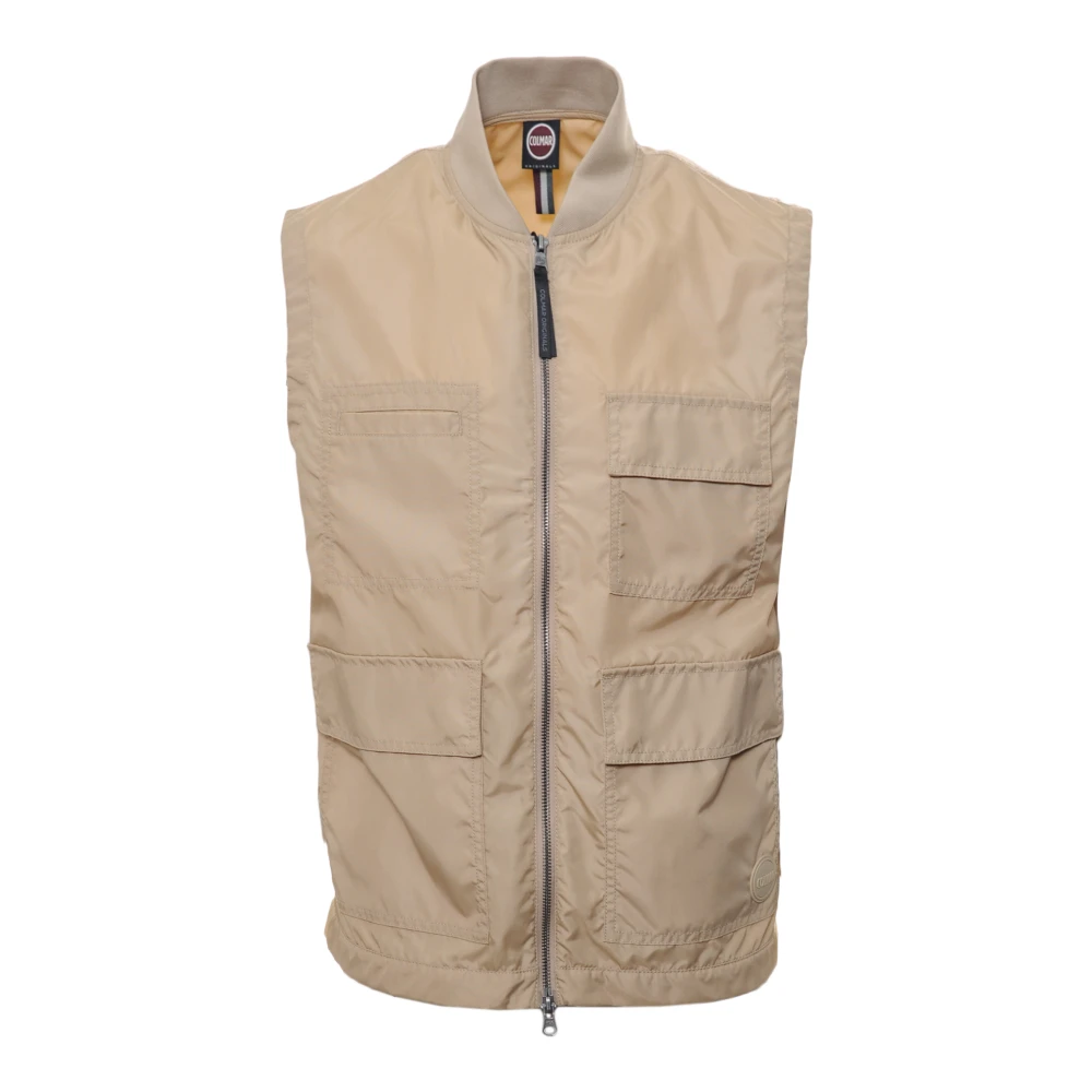 Colmar Men's Beige Waistcoats, L, Canvas Gilet
