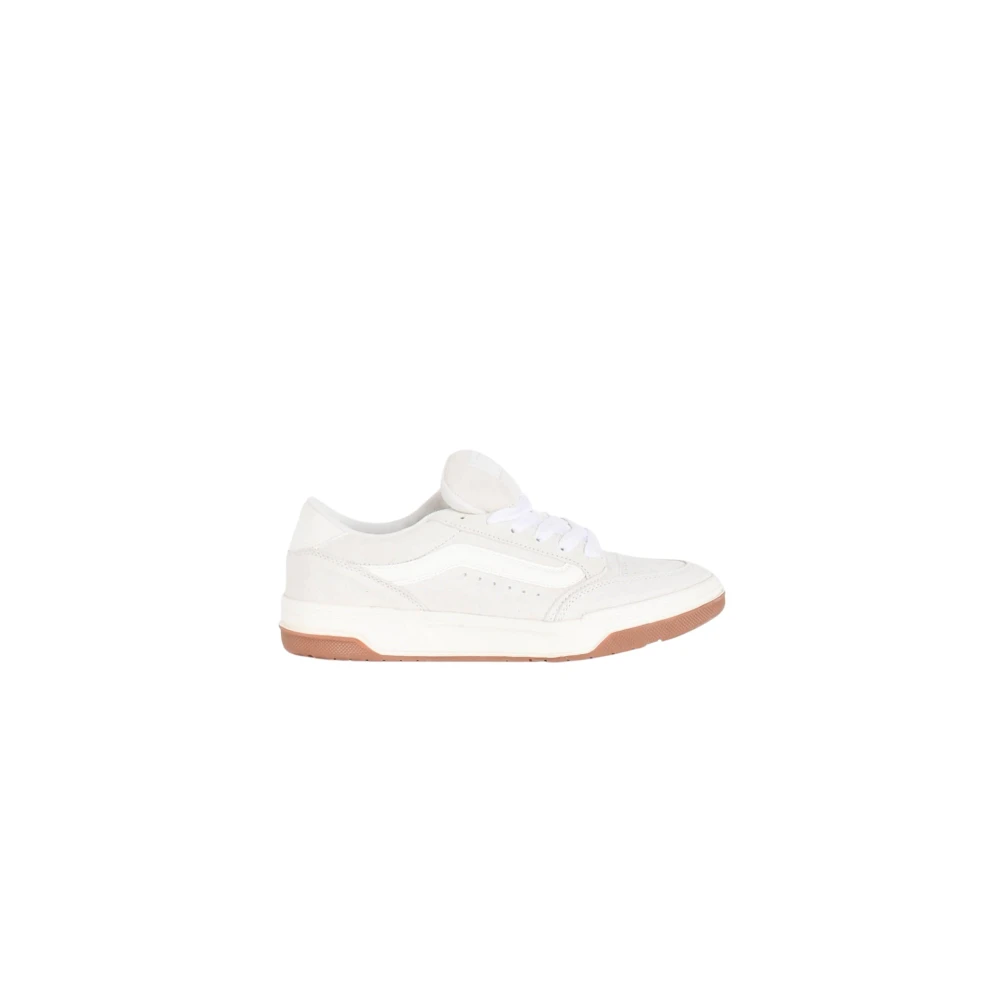 Vans Leren Sneakers met Wafelzool Heren Schoenen Wit
