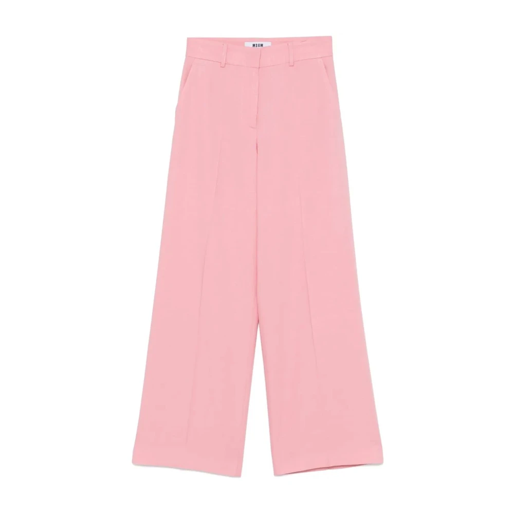 Trousers > Wide Trousers - - Msgm - Modalova