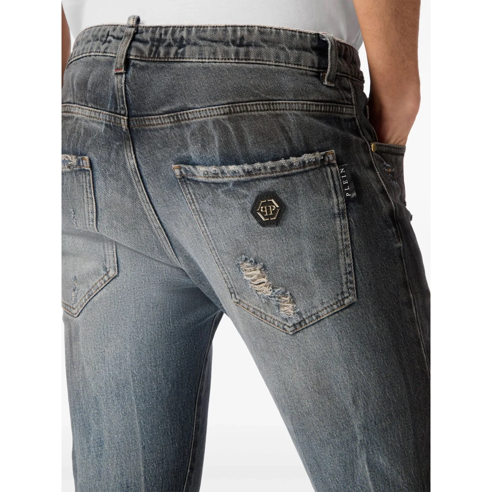 Philipp Plein Skinny Jeans Gray Heren