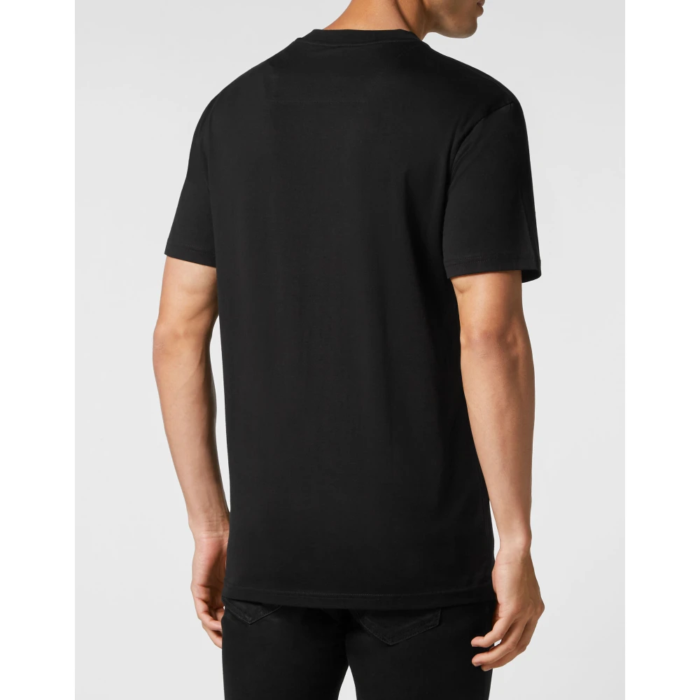 Plein Sport Klassiek Katoenen T-Shirt Black Heren
