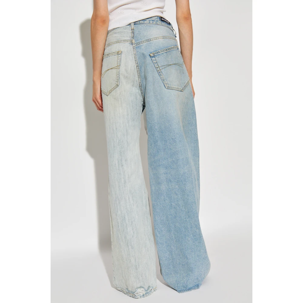Balenciaga Vintage-effect jeans Blue Dames