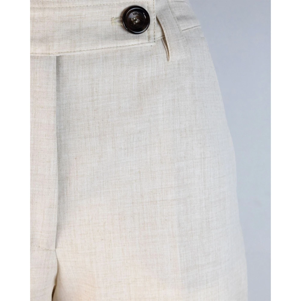 Liu Jo Beige Maatwerk Broek Melange Ontwerp Beige Dames