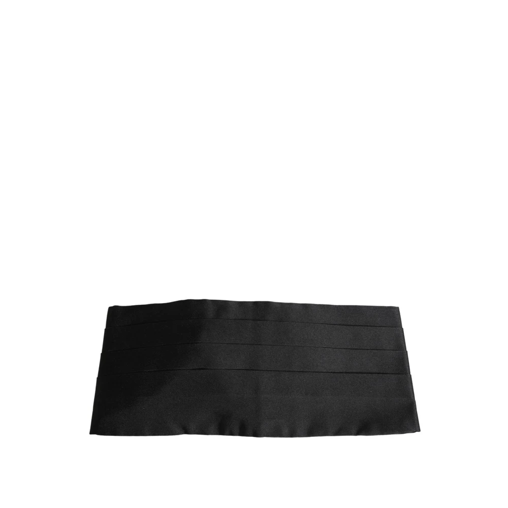 Dolce & Gabbana Uomo Nero - Cintura Fascia Alta In Seta - Accessories - One Size
