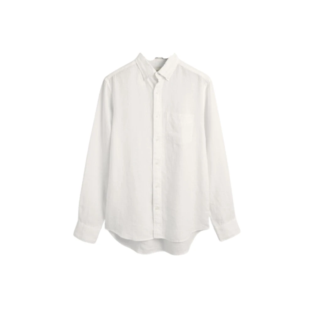 Gant Men's White Linen Casual Shirt - Casual Shirts - Xl - Shirts