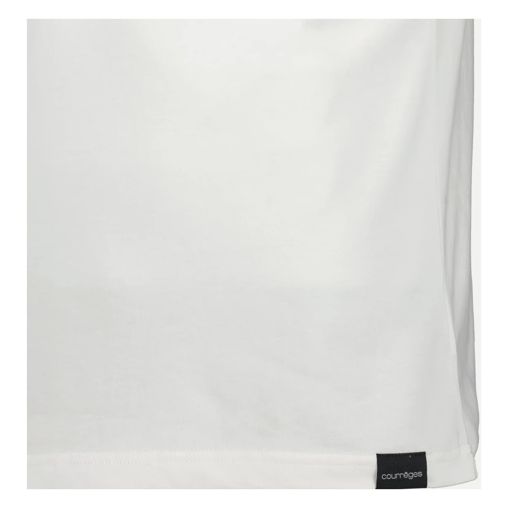Courrèges Wit Katoenen T-shirt Lente-Zomer 2025 White Heren