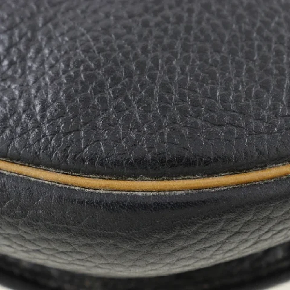 Dior Vintage Pre-owned Leather dior-bags Black Dames