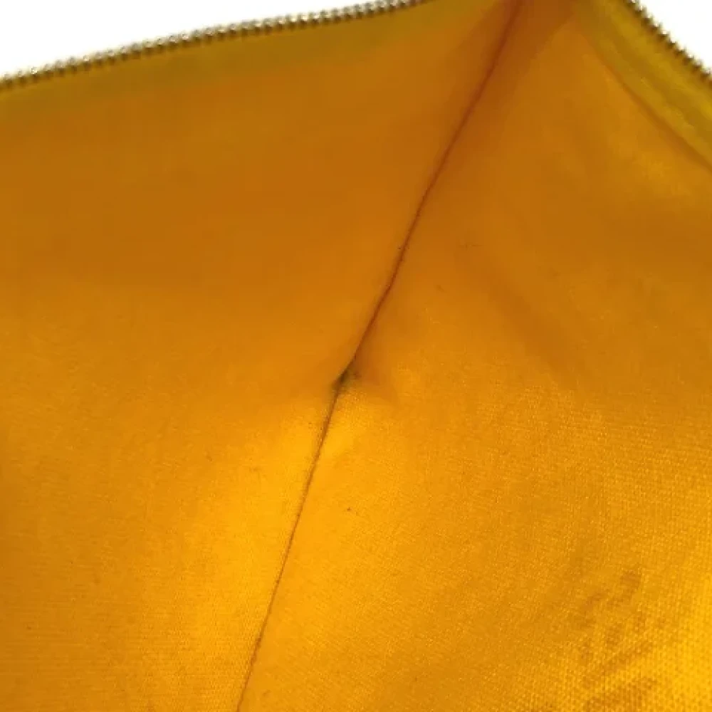 Hermès Vintage Pre-owned Fabric pouches Yellow Dames