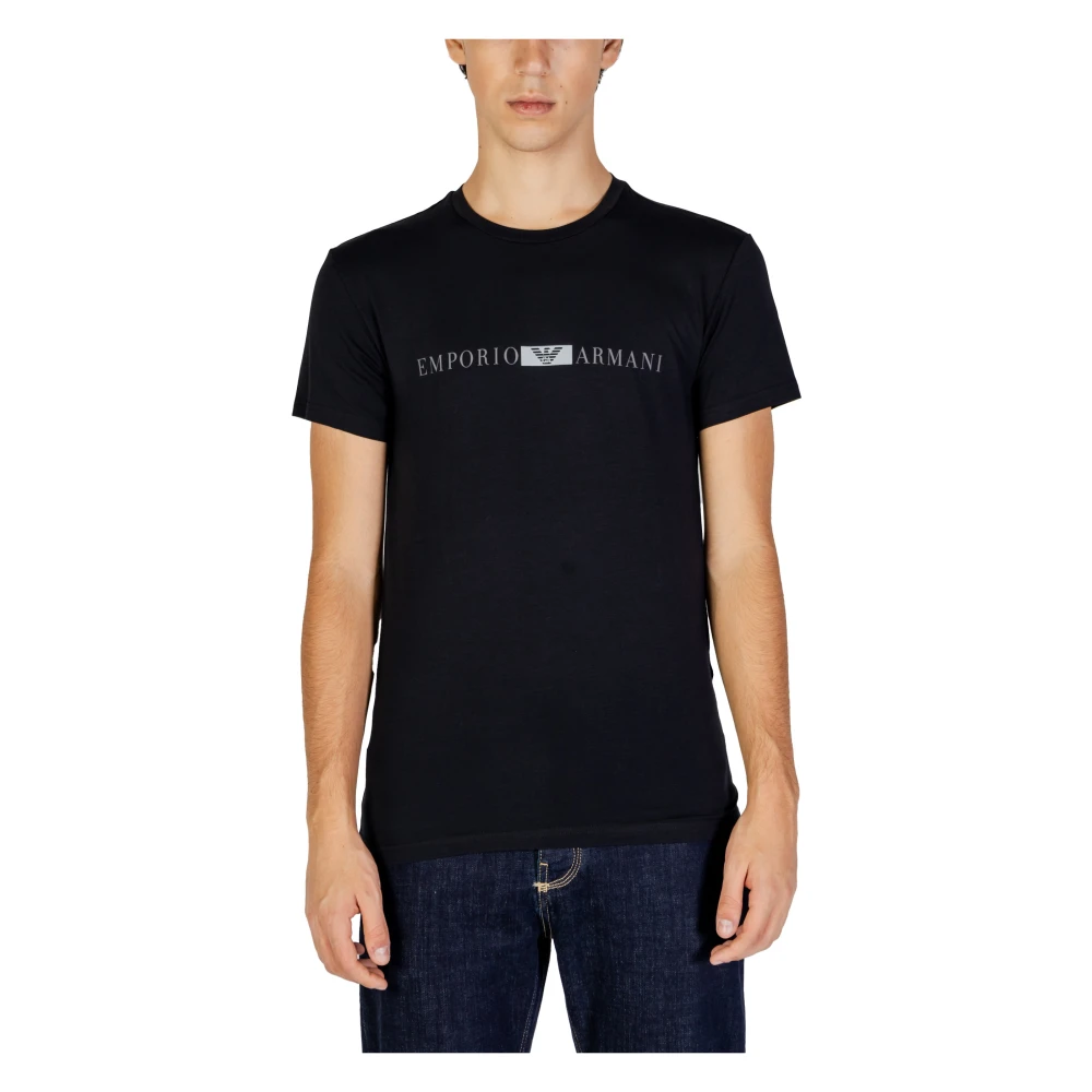 Emporio Armani Mannen Herfst Winter T-shirt en Polo Black Heren