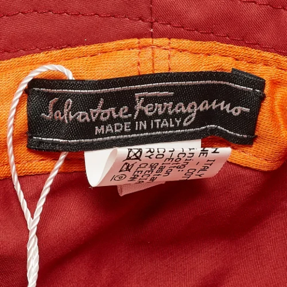 Salvatore Ferragamo Pre-owned Cotton hats Multicolor Dames