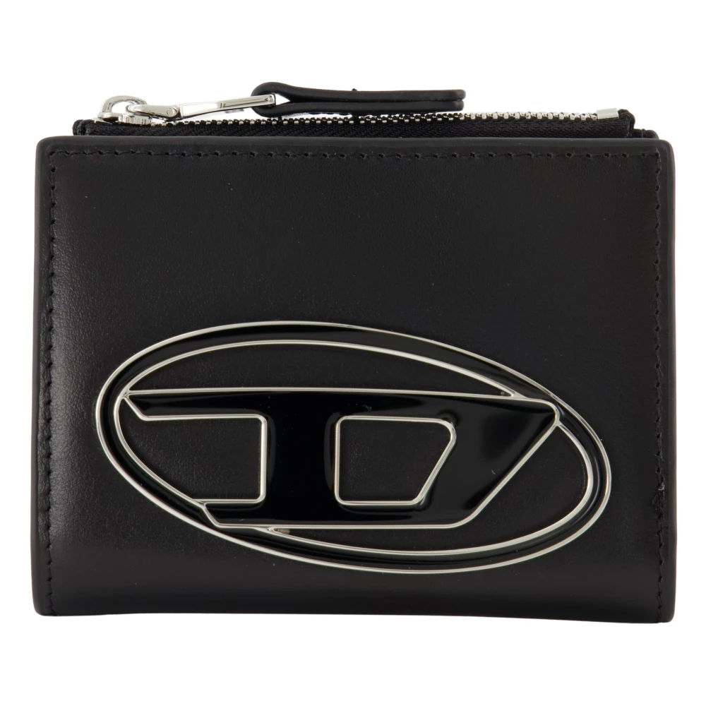 Diesel Women's Black 1Dr Bi-Fold Zip Ii - Wallets & Cardholders - One Size - Accessories
