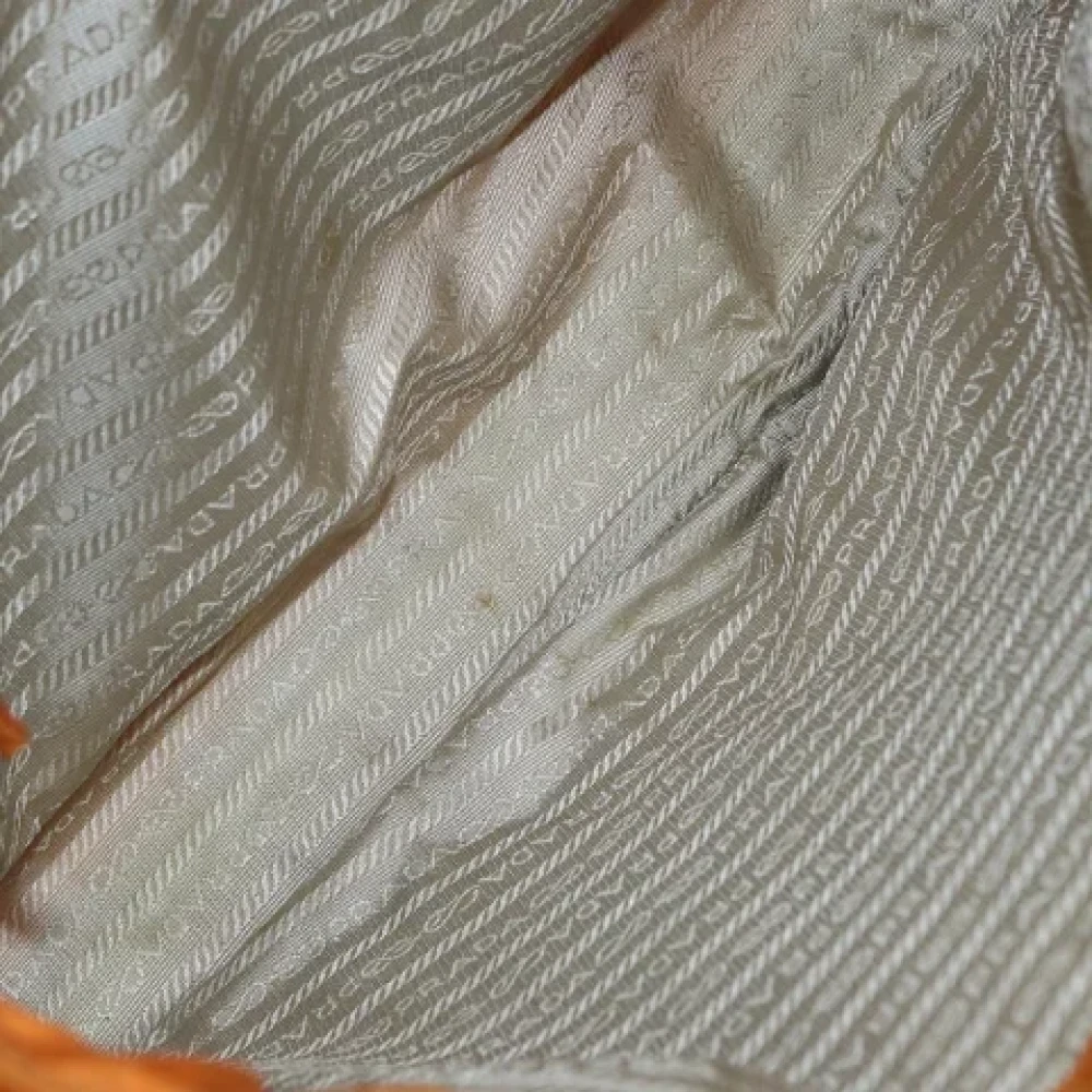 Prada Vintage Pre-owned Fabric totes Orange Dames