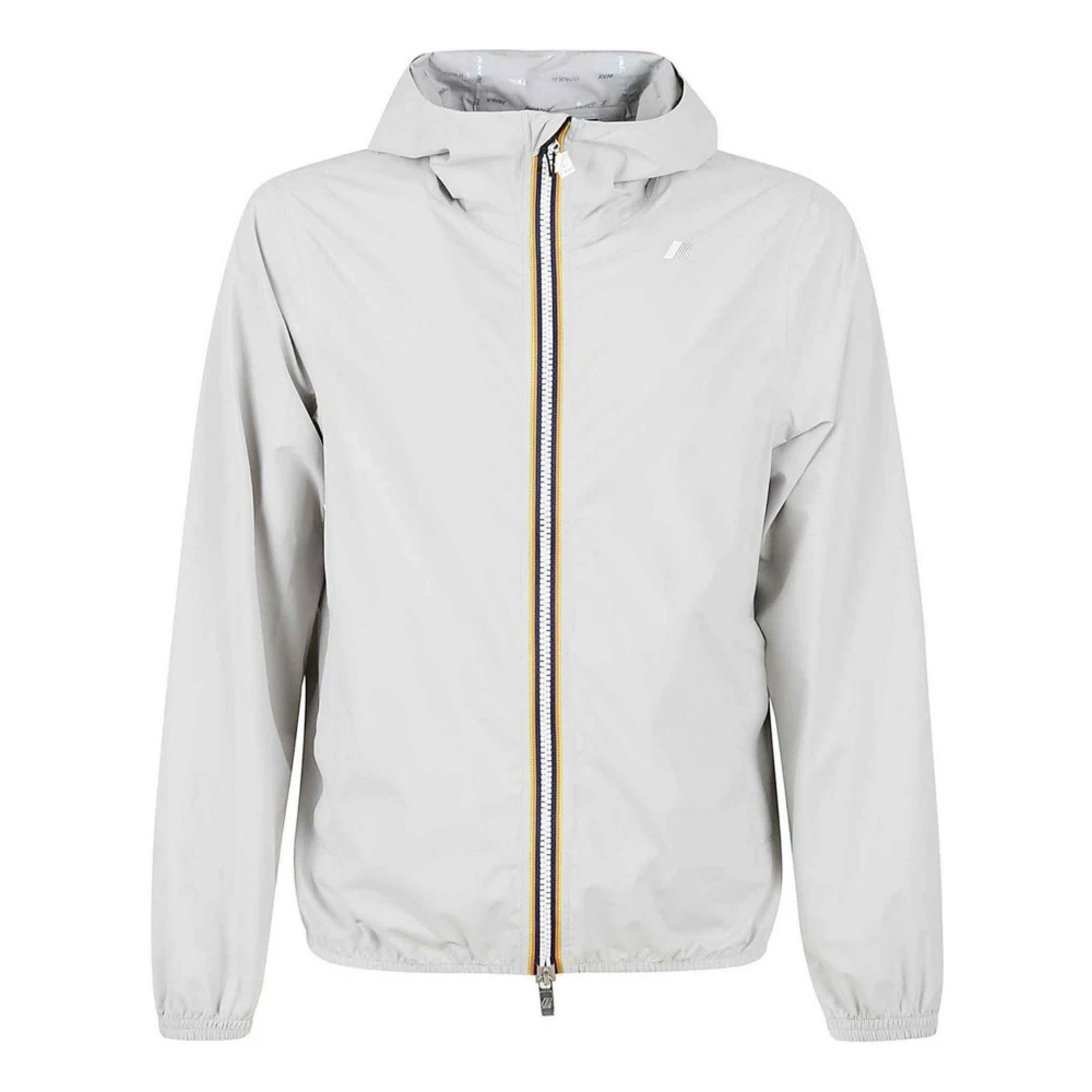 K-Way Men's Beige Light Jackets, M, Stretch Dot Jacket