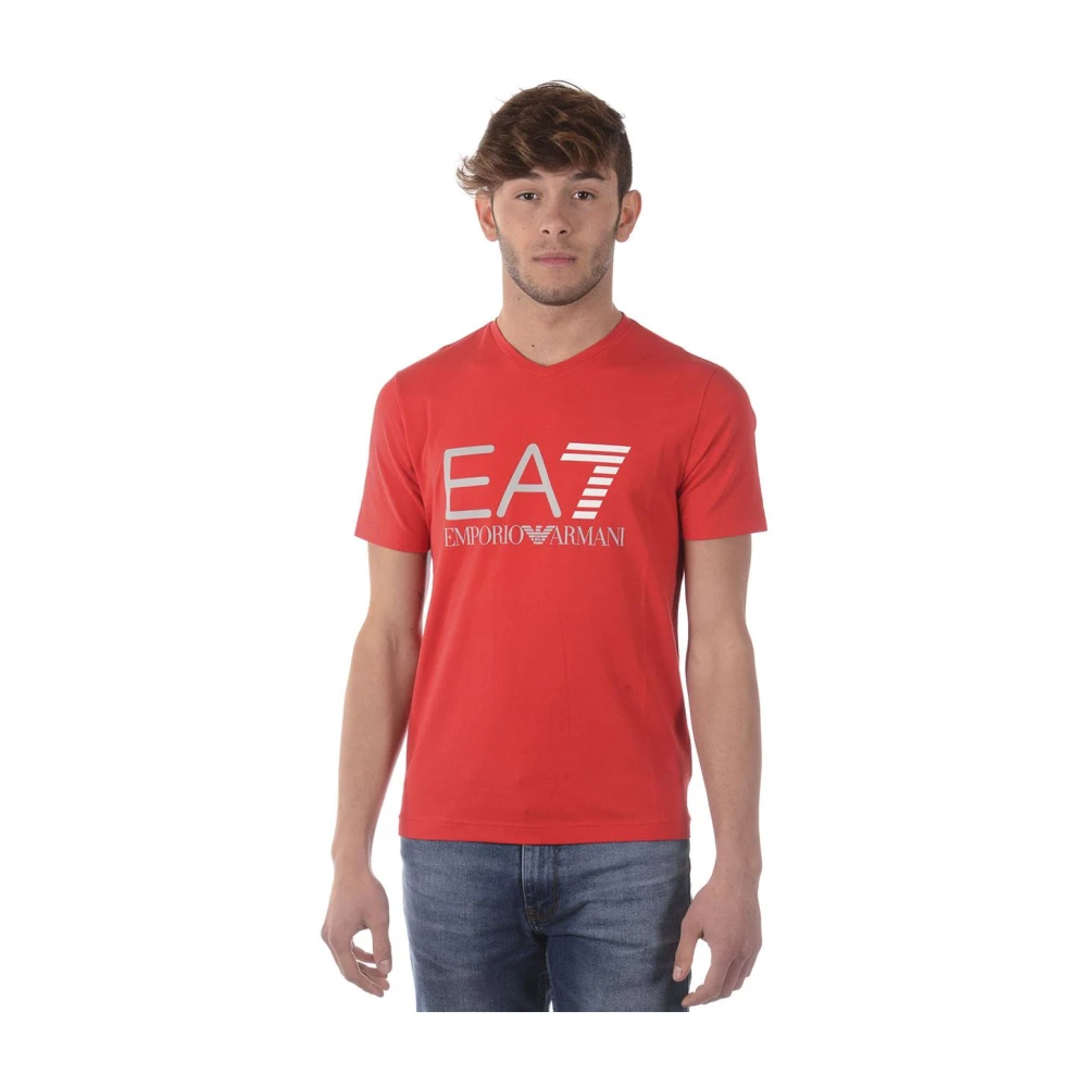 Emporio Armani EA7 Casual Sweatshirt för Män Red, Herr