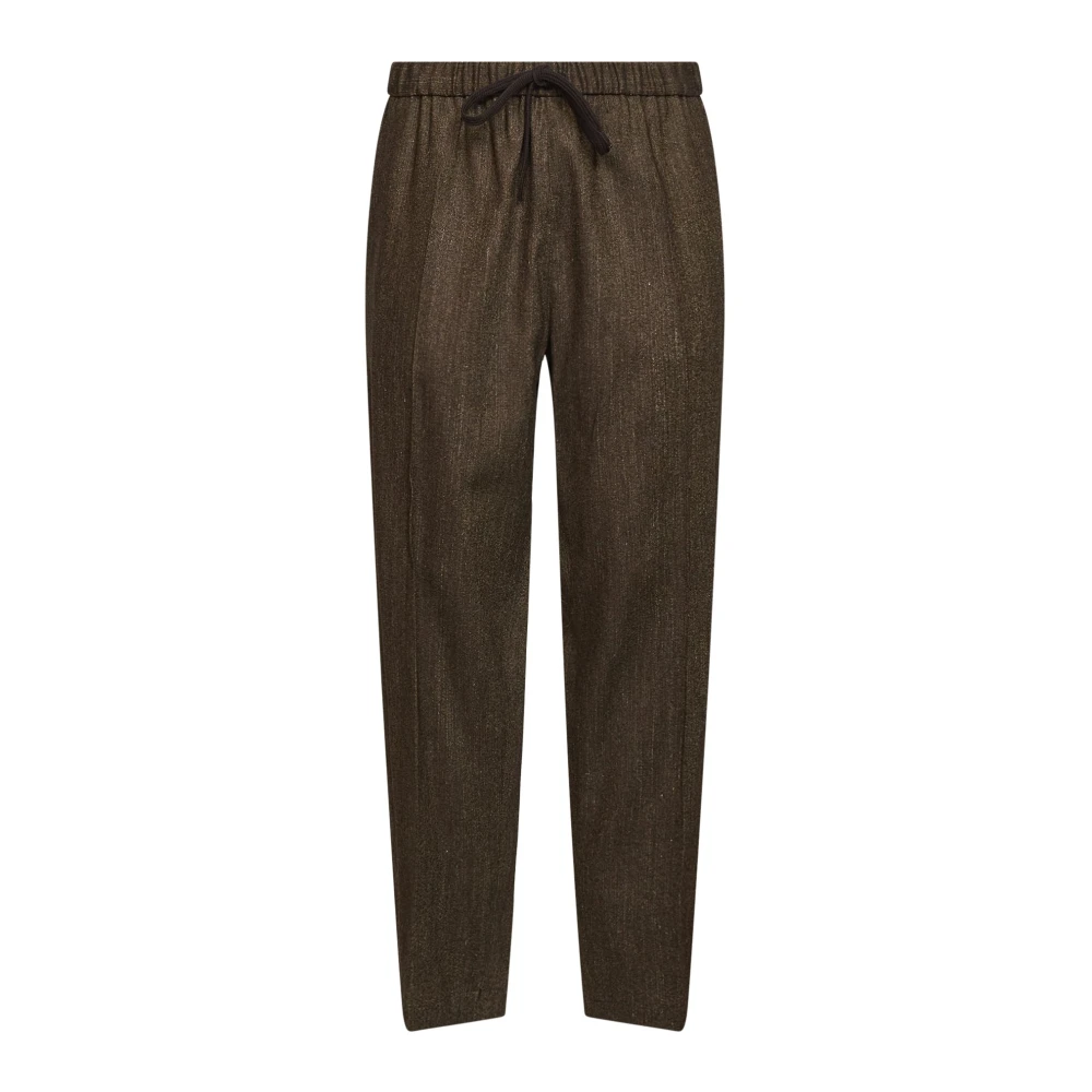 Mm6 Maison Margiela Wool Joggers - Male - Sweatpants - Brown - L - Trousers