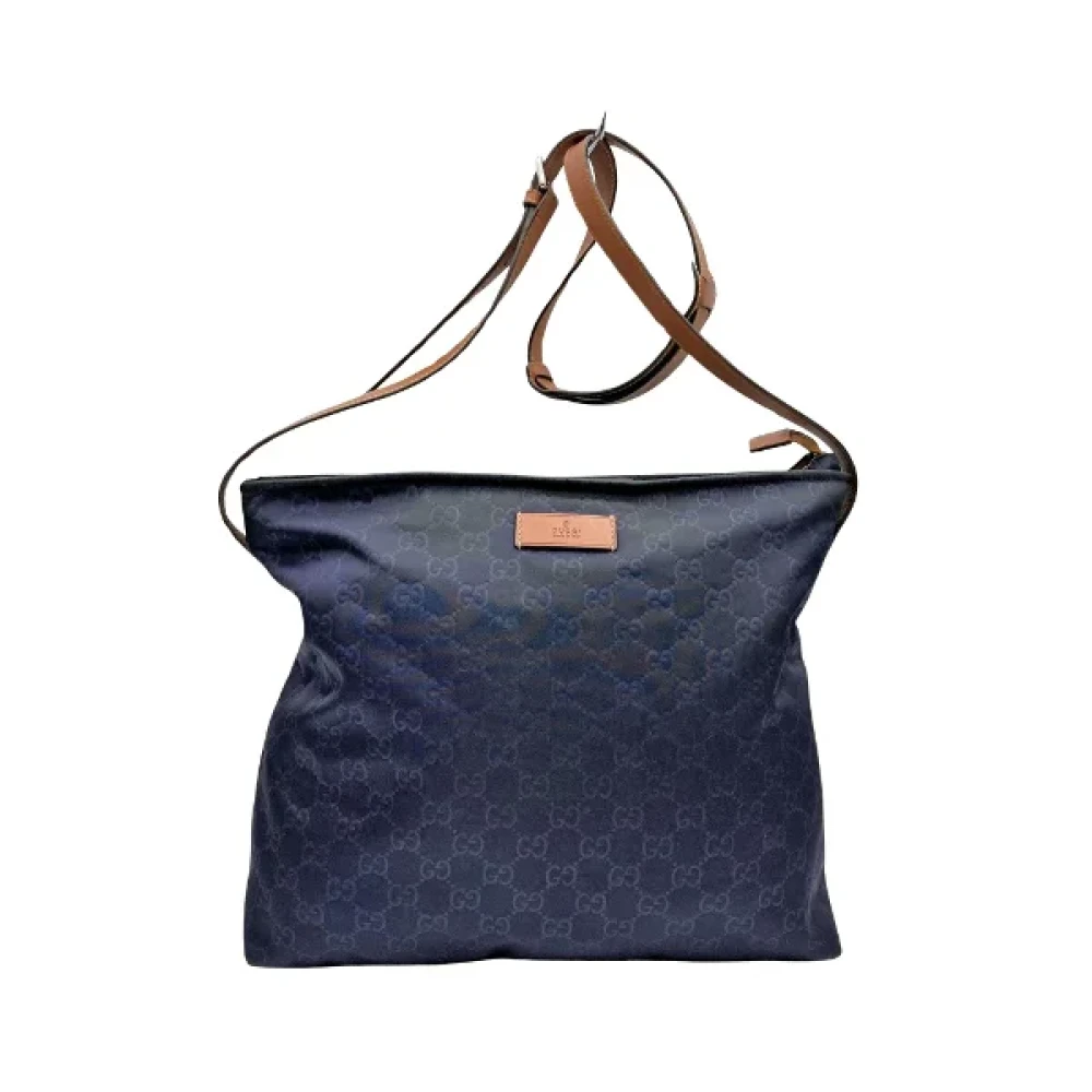 Gucci Vintage Pre-owned Fabric gucci-bags Blue Dames